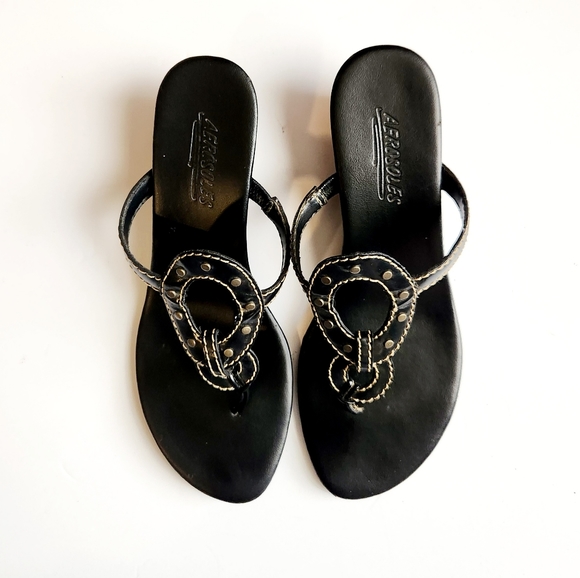 Dark Brown Sandals Aerosoles Size 7.5 - Picture 1 of 5